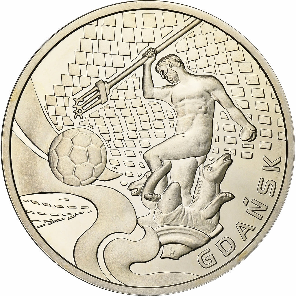Polen, Medaille, Euro de Football, 2012, Silver Plated Copper, Gdansk, FDC