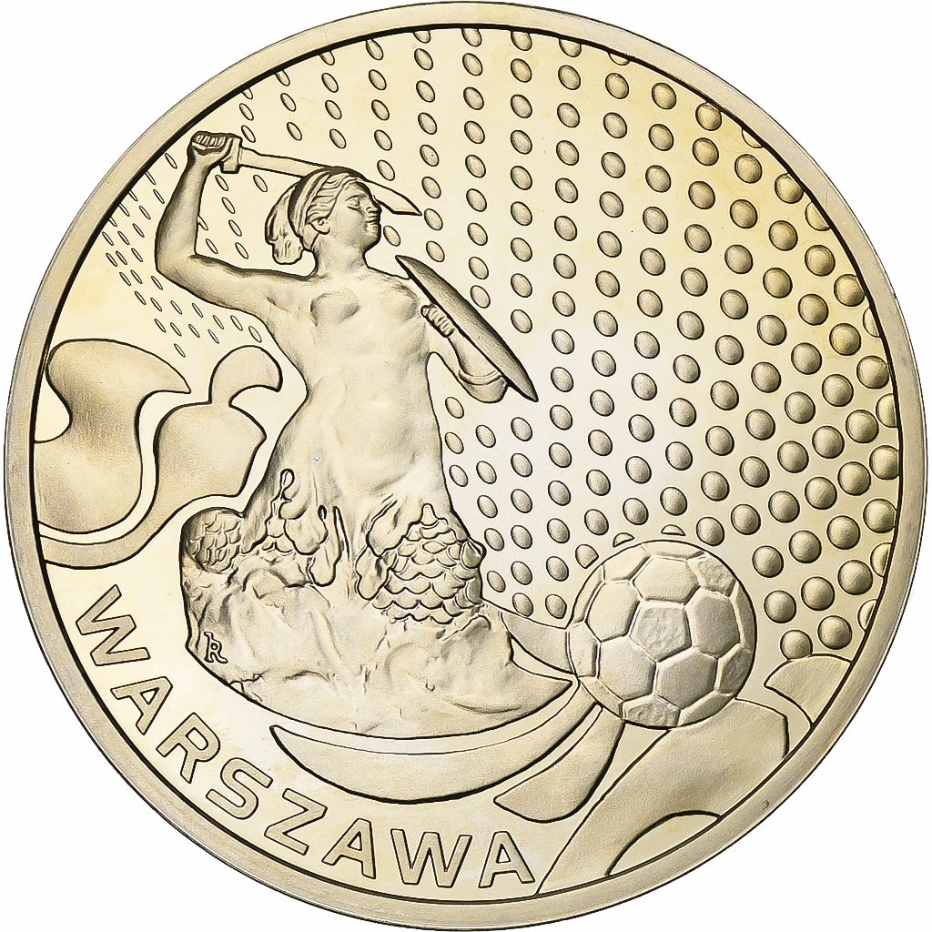 Pologne, Médaille, Euro de Football, 2012, Cuivre plaqué Argent, FDC, Varsovie