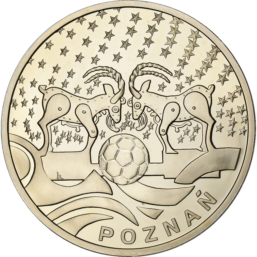 Polen, Medaille, Euro de Football, 2012, Silver Plated Copper, Poznan, UNZ+