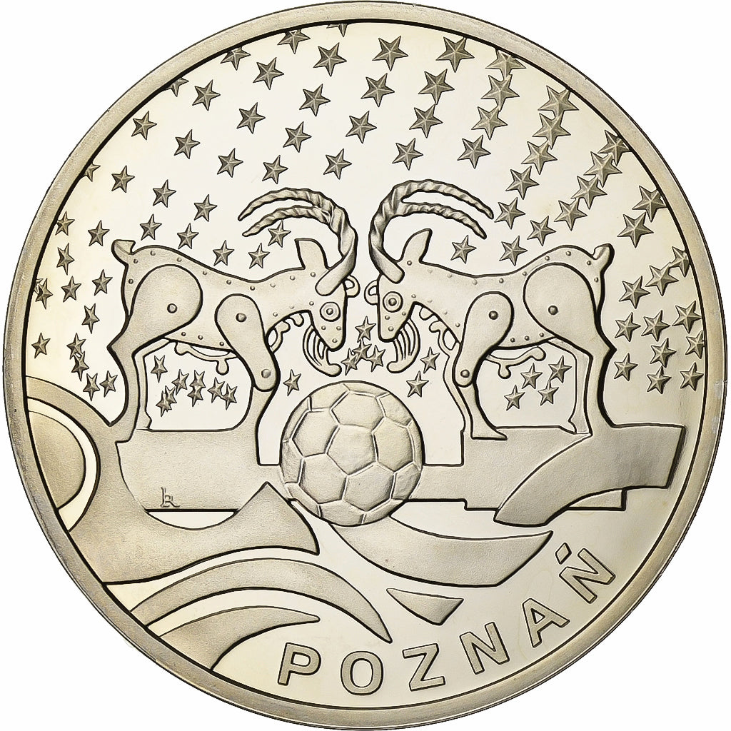 Polen, Medaille, Euro de Football, 2012, Silver Plated Copper, Poznan, UNC