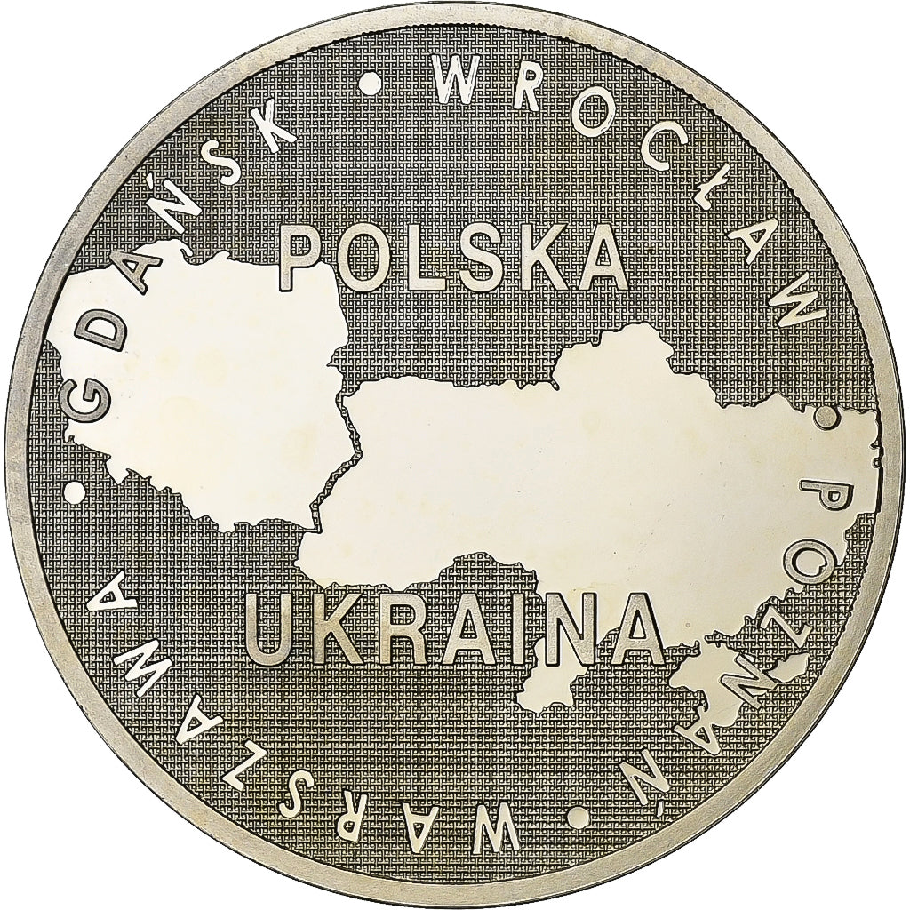 Pologne, Médaille, Euro de Football, Pologne-Ukraine, 2012, Du cupronickel, FDC