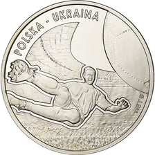 Pologne, Médaille, Euro de Football, Pologne-Ukraine, 2012, Du cupronickel, FDC