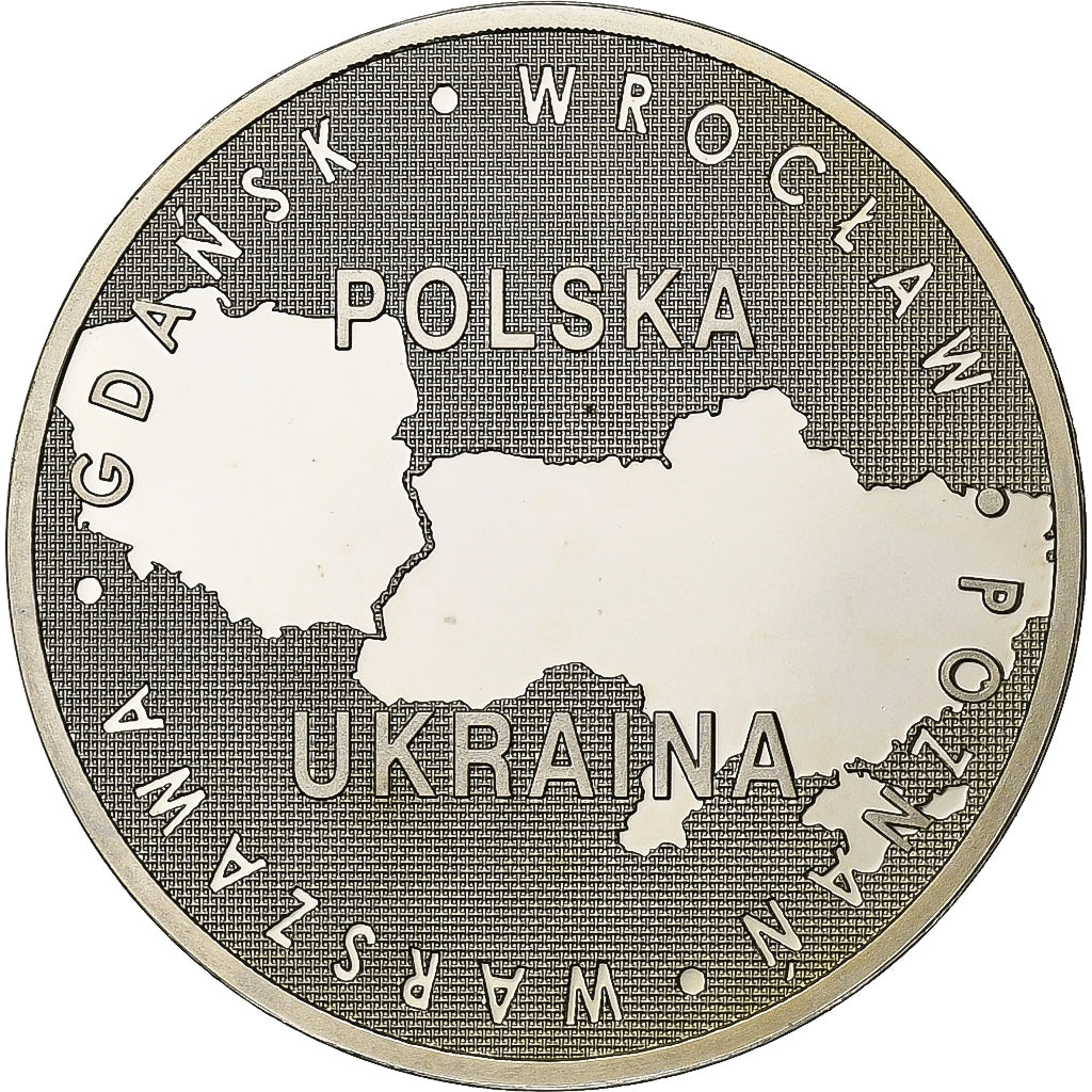Pologne, Médaille, Euro de Football, Pologne-Ukraine, 2012, Du cupronickel, FDC