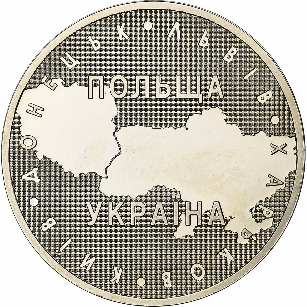 Ukraine, Médaille, Euro de Football, Pologne-Ukraine, 2012, Du cupronickel, FDC