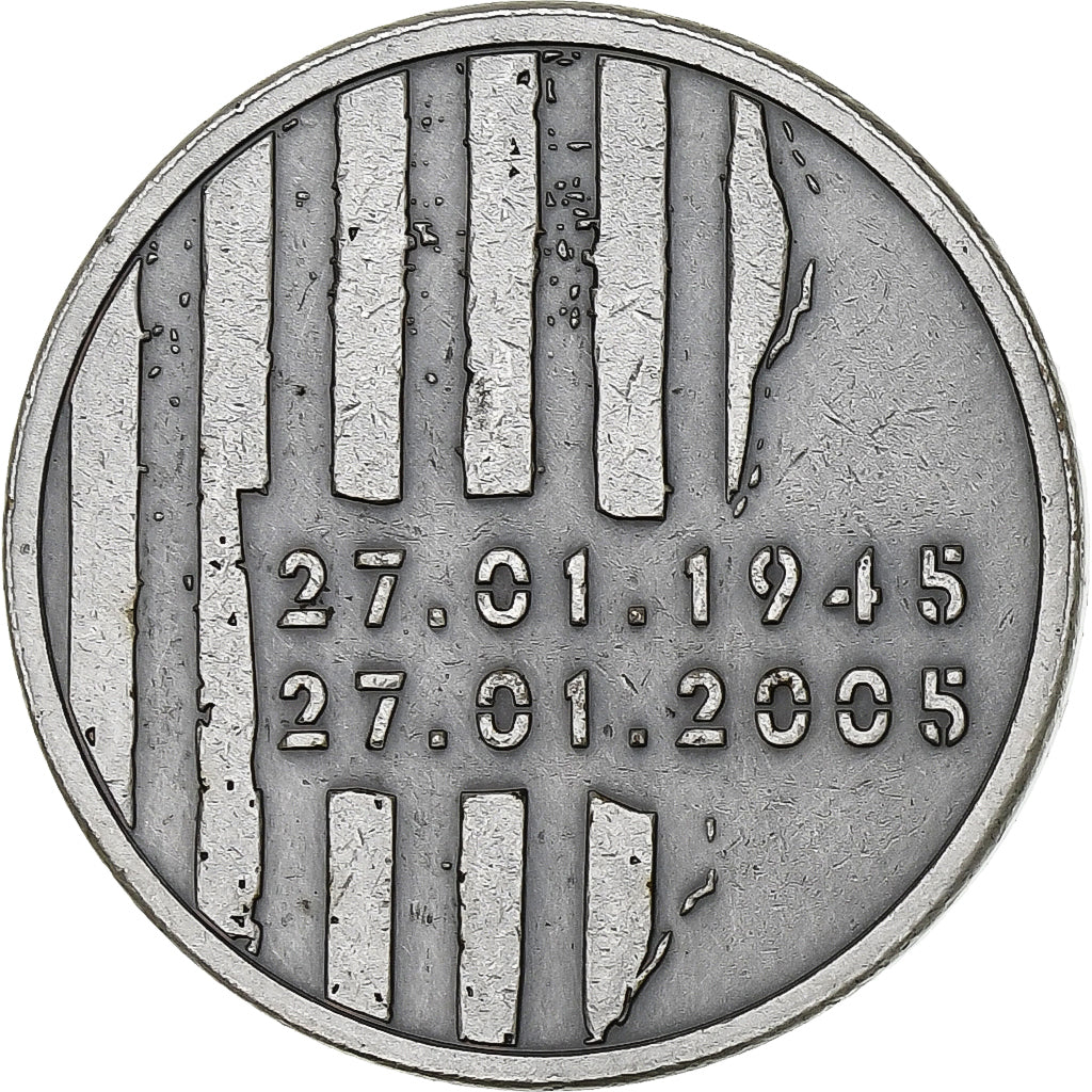 Pologne, Jeton, La libération du Camp de Concentration d'Auschwitz, 2005, Du