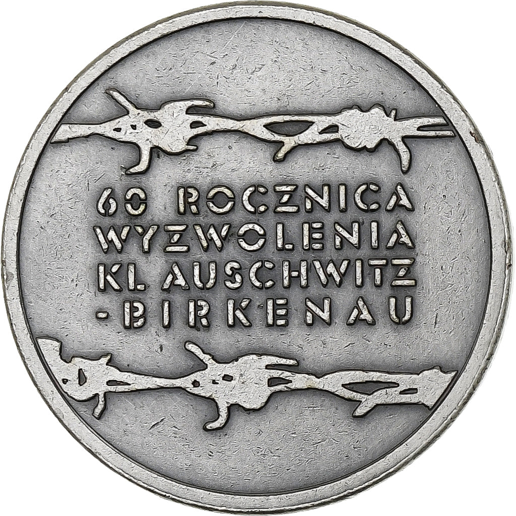 Pologne, Jeton, La libération du Camp de Concentration d'Auschwitz, 2005, Du