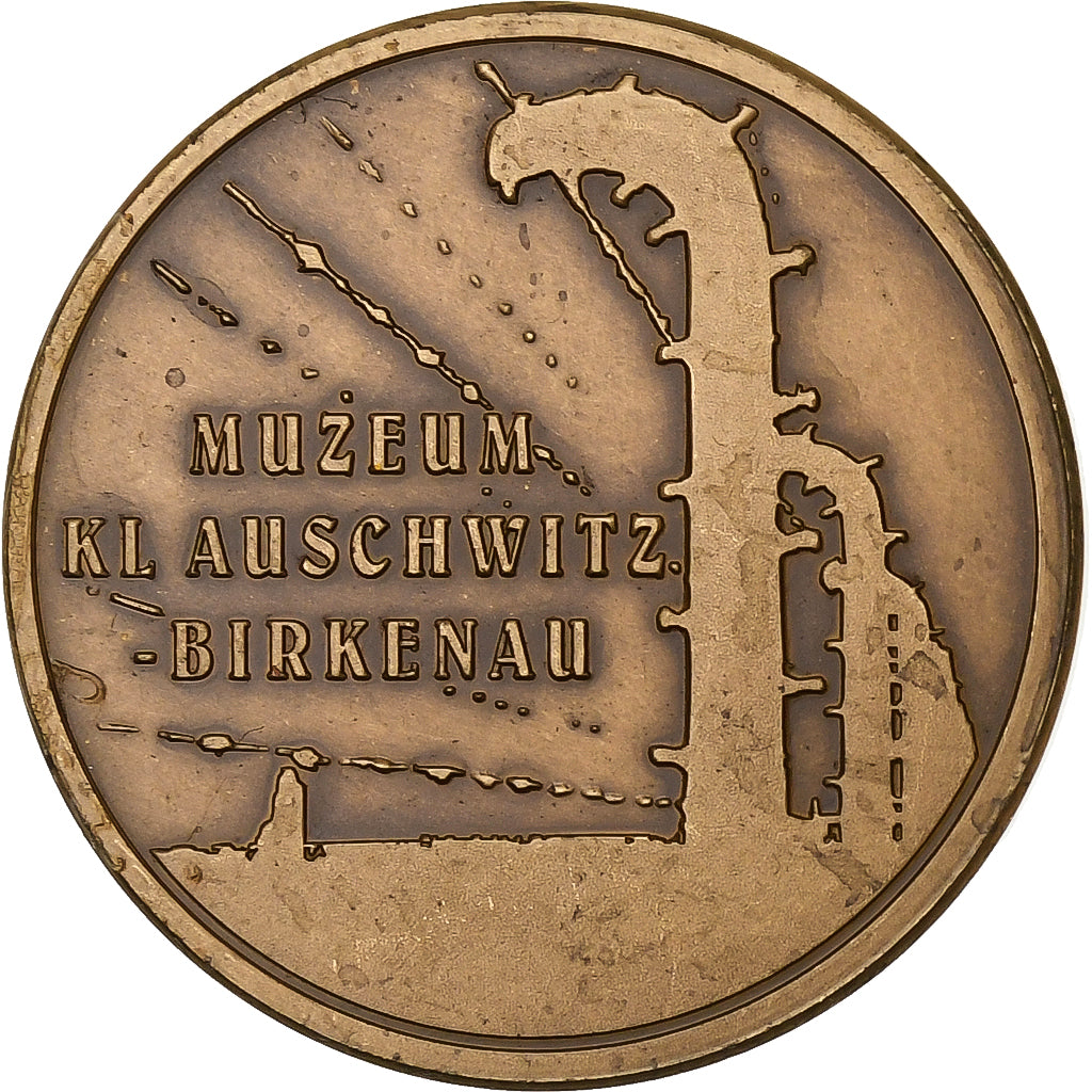 Poland, Token, Muzeum Auschwitz-Birkenau, Copper, MS(63)