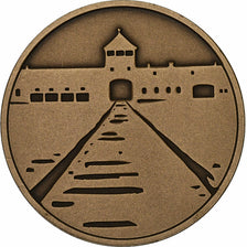 Polónia, Token, Auschwitz, Maksymilian Kolbe, Bronze, MS(65-70)