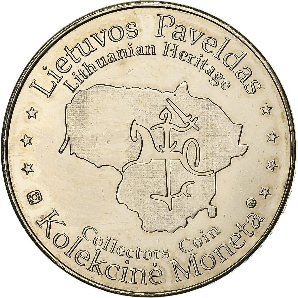 Lituania, zeton, Kolekcine Moneta, Cupronickel, Vytautas Didysis, EBC