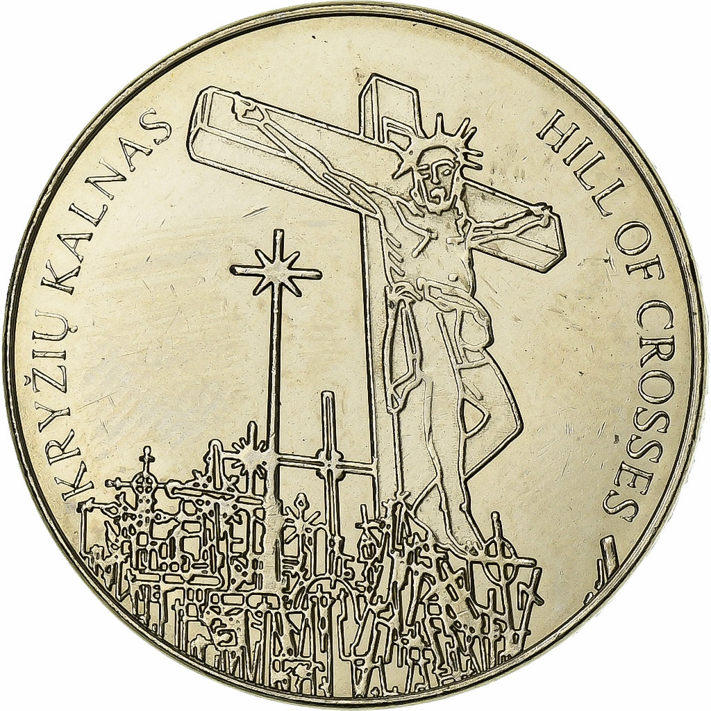 Lituânia, Token, Kolekcine Moneta, Cupronickel, Kryziu Kalnas, AU(55-58)