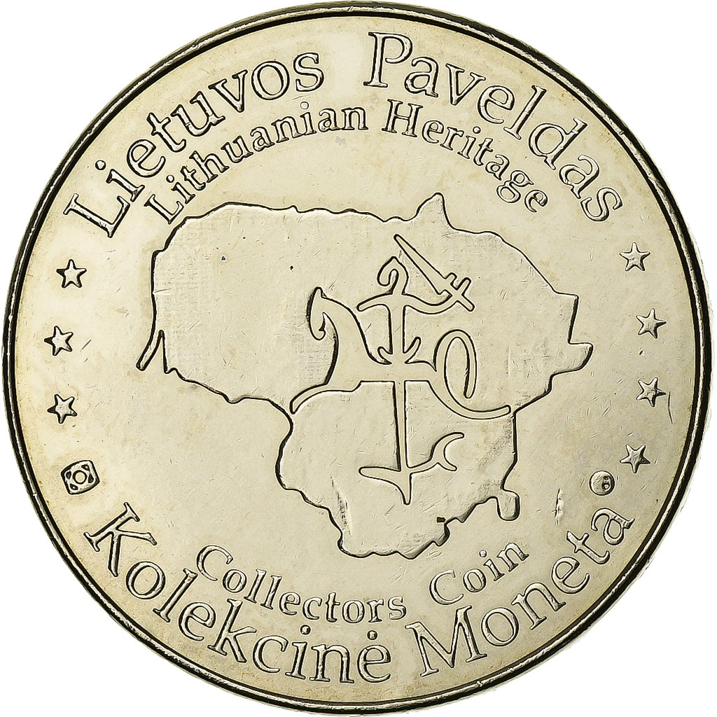 Lituânia, Token, Kolekcine Moneta, Cupronickel, Kryziu Kalnas, AU(55-58)