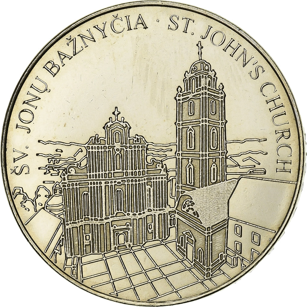 Lithuania, Token, Kolekcine Moneta, Cupronickel, Saint John's Church, AU(55-58)