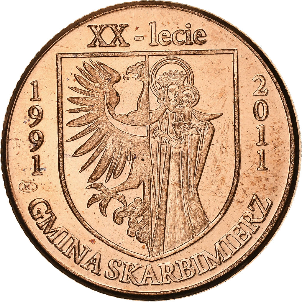 Poland, Token, XX-Lecie, Gemina Skarbimierz, 2011, Copper, MS(65-70)