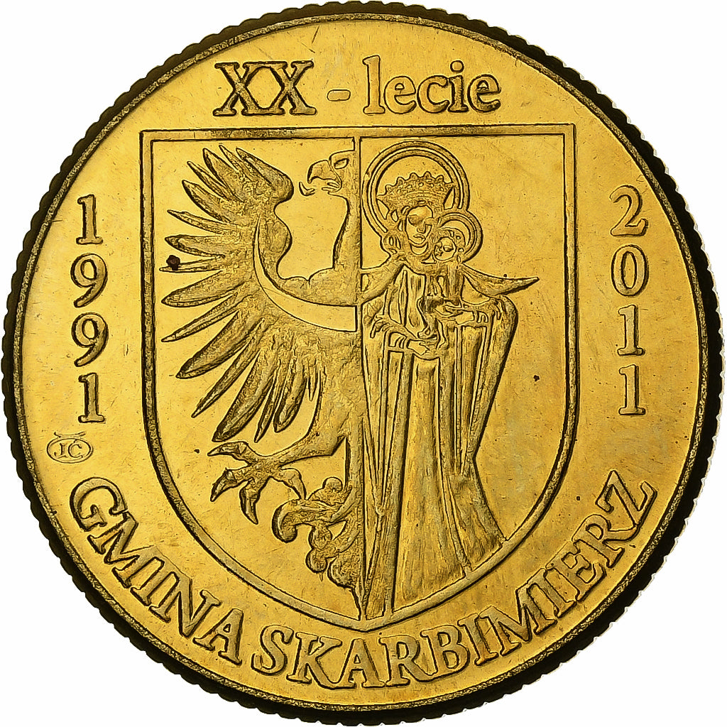 Poland, Token, XX-Lecie, Gemina Skarbimierz, 2011, Cupro-aluminium-nickel