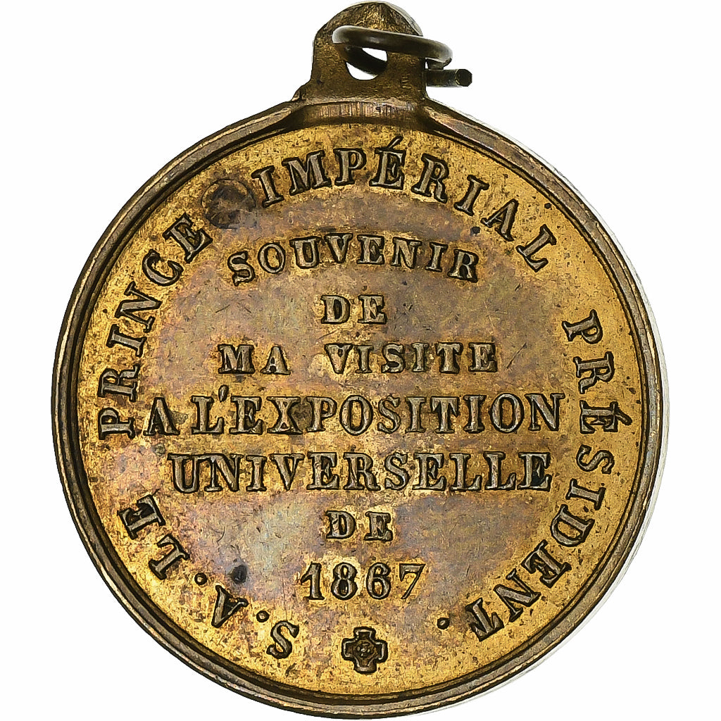 França, medalha, Napoléon, Prince Impérial, Exposition Universelle de Paris