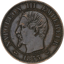 France, Token, Visite de Napoléon III à Lille, 1853, Bronze, VF(30-35)