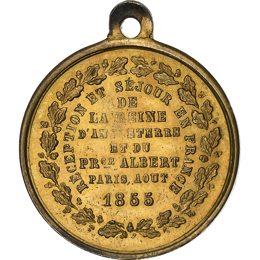 Francja, Medal, Séjour en France de la Reine d'Angleterre et du Prince Albert