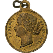 France, Médaille, Eugénie Impératrice, Laiton, TTB+, Trotin