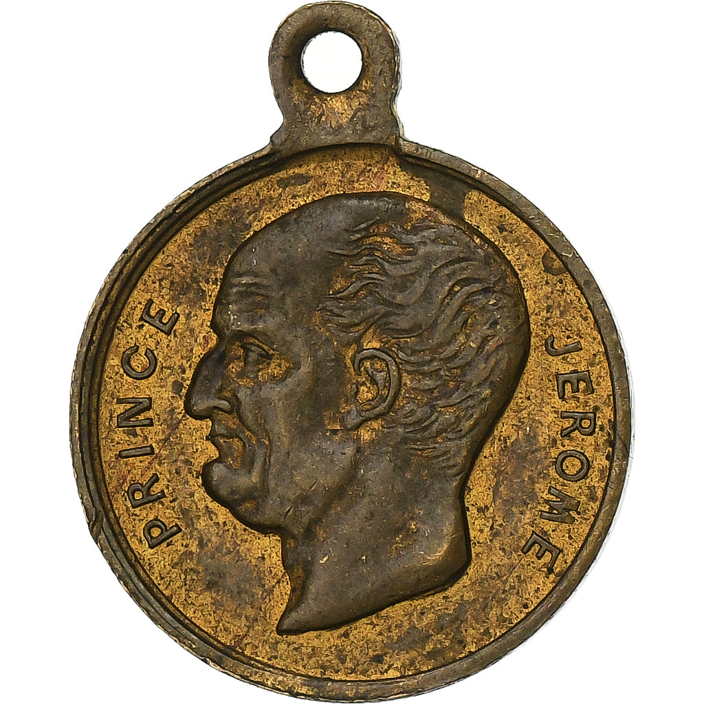 Frankrijk, Medaille, Mort du Prince Jérome Bonaparte, 1860, Tin, FR+
