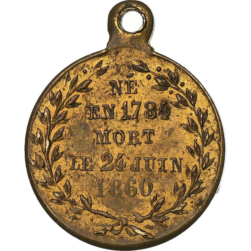 Frankrijk, Medaille, Mort du Prince Jérome Bonaparte, 1860, Tin, FR+
