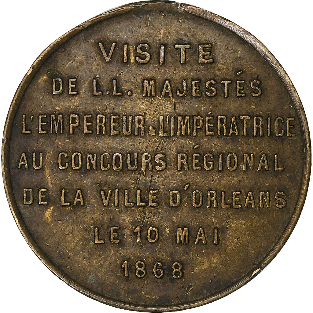 Frankrijk, Medaille, Napoléon III, Concours Régional de la Ville d'Orléans