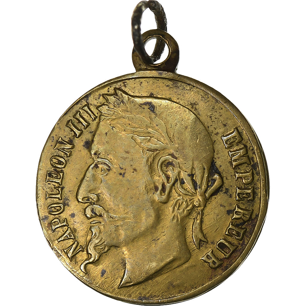 Frankrijk, Medaille, Napoléon III, Empereur, Tin, ZF