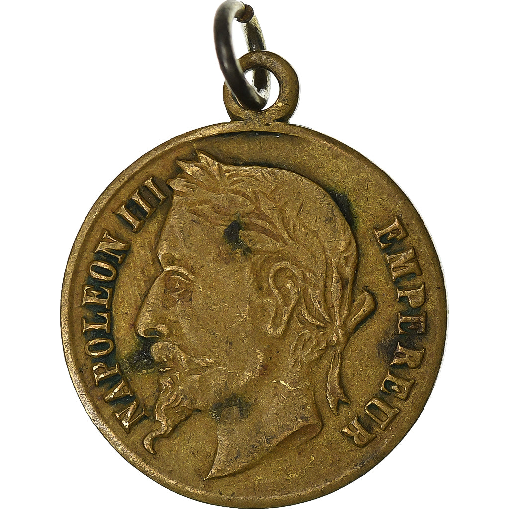 Frankrijk, Medaille, Napoléon III, Empereur, Tin, FR+