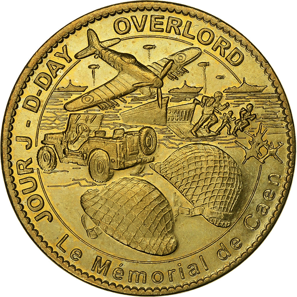 Frankreich, betaalpenning, Caen - Mémorial n°5, 2014, Copper-nickel Aluminium