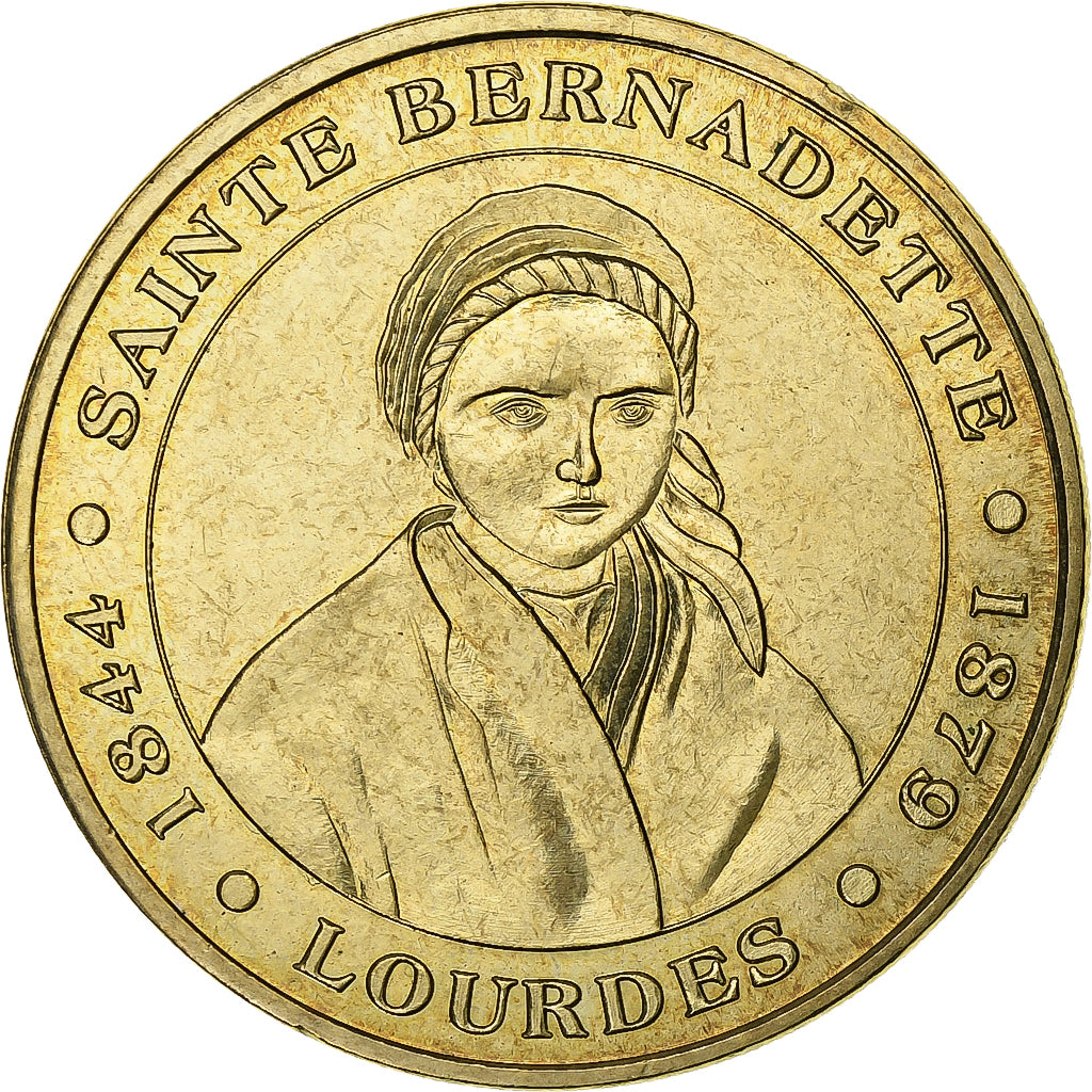 Francja, Tourist token, Lourdes, sainte Bernadette, Nordic gold, AU(55-58)