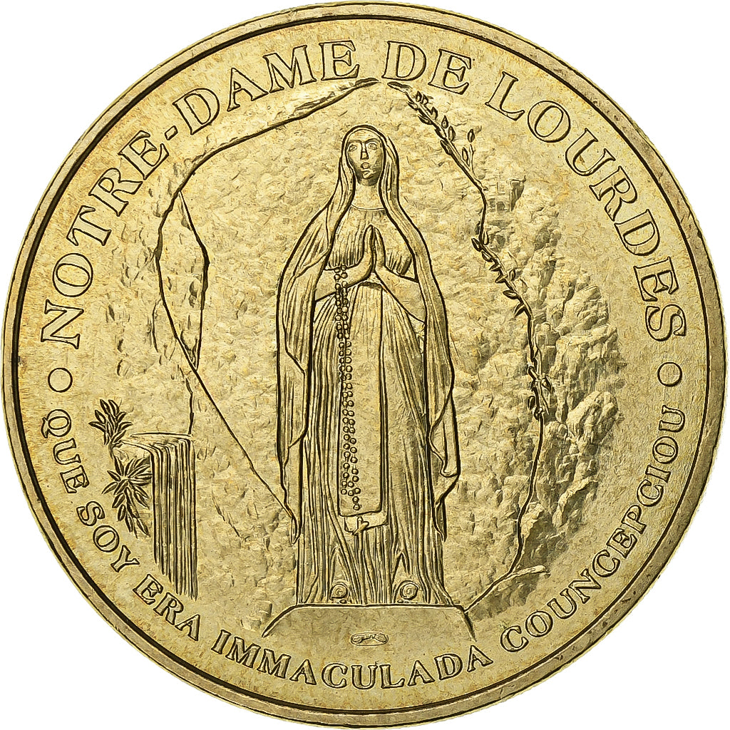 Francja, Tourist token, Lourdes, sainte Bernadette, Nordic gold, AU(55-58)