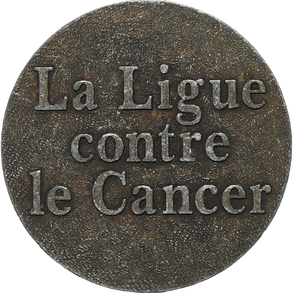 Frankrijk, Medaille, French Fifth Republic, Ligue contre le Cancer, Métal, ZF
