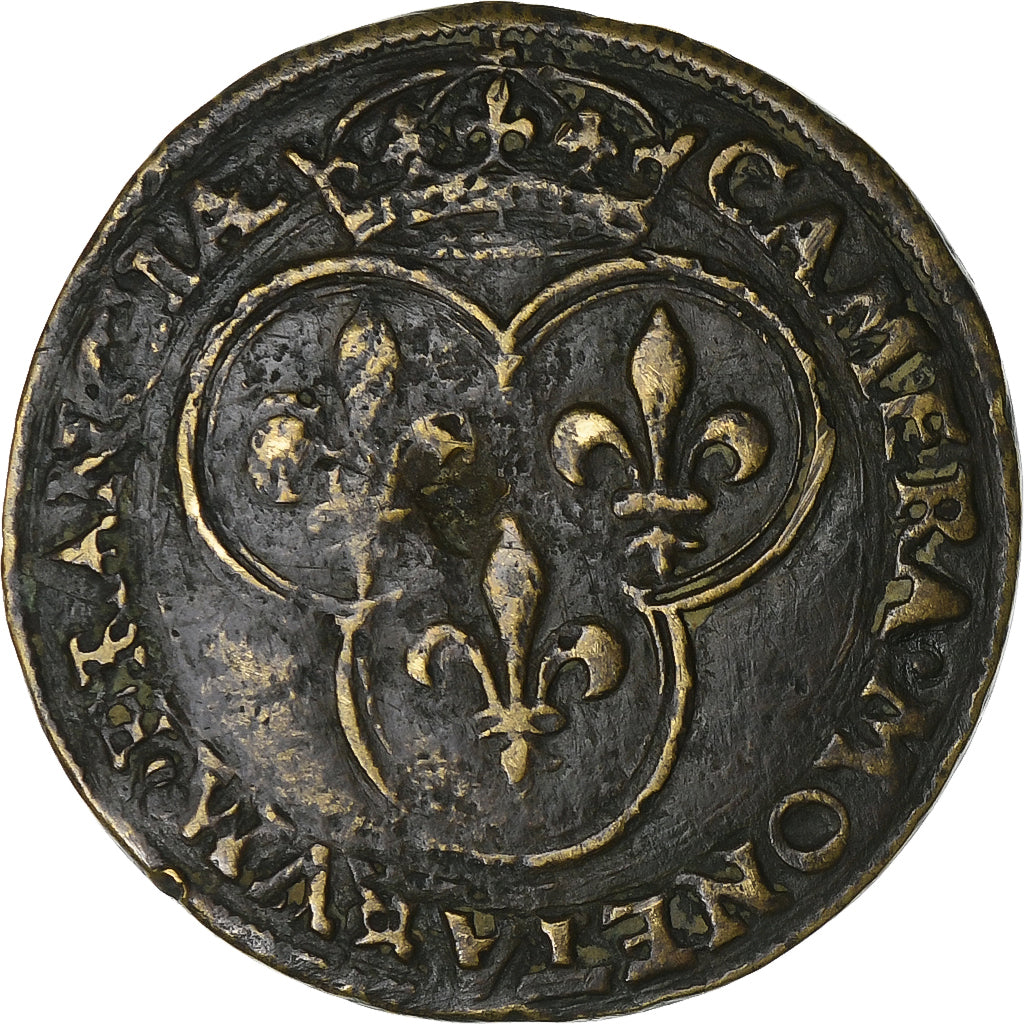 Francia, ficha, Henri II, Cour des Monnaies de Paris, Ottone, MB, Feuardent:2131