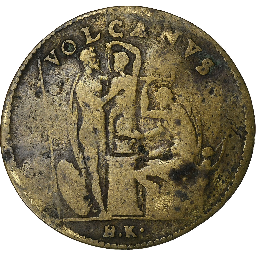 France, Jeton, Charles IX, Vulcain, Laiton, B+, Hans Krauwinckel, Nuremberg