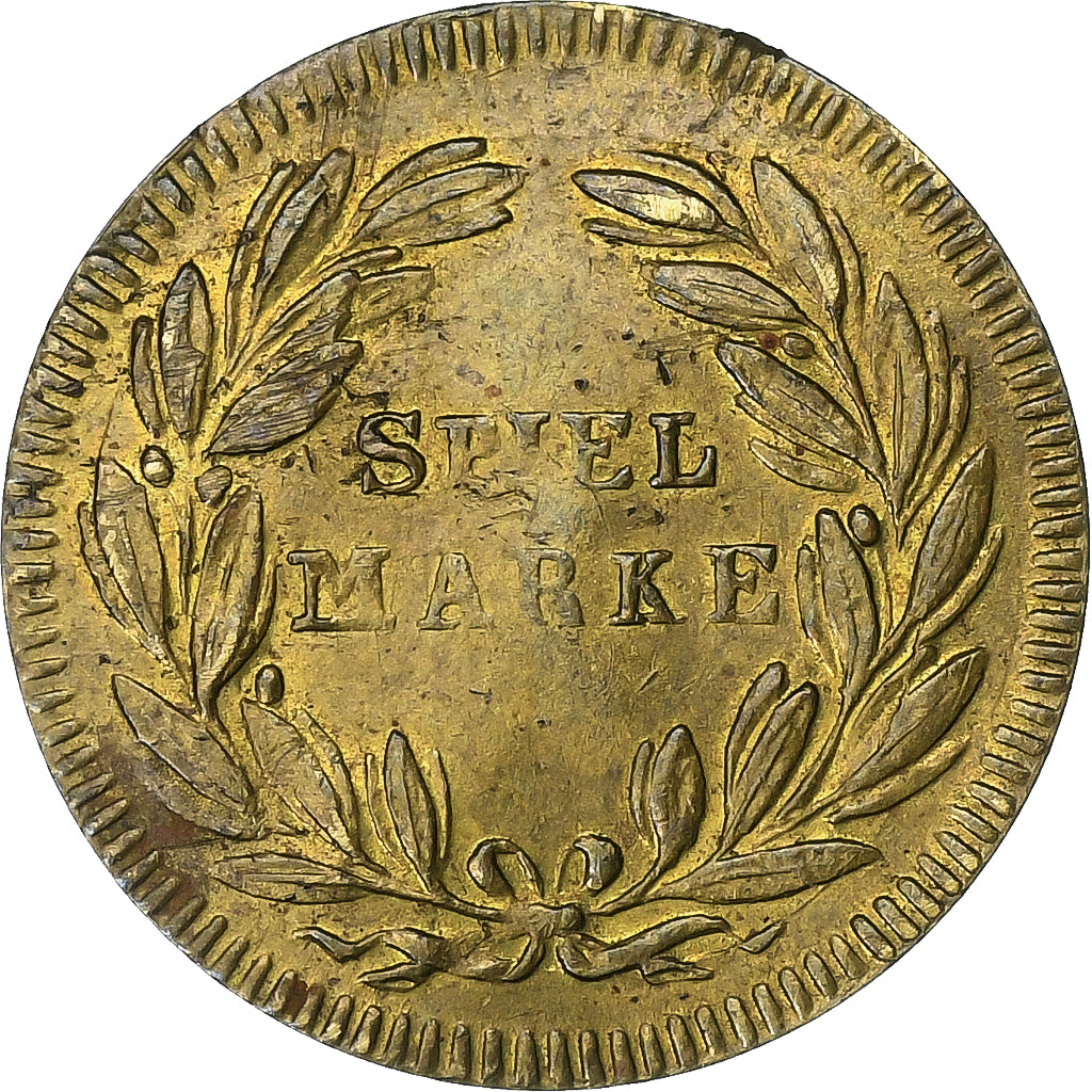 Francja, medal, Napoléon III, Jeu, Spiel Marke, Mosiądz, EF(40-45)