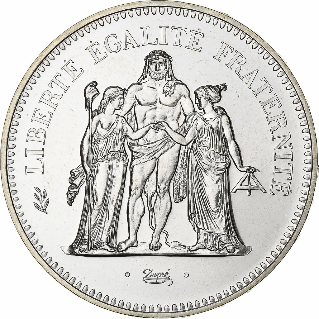 France, 50 Francs, Hercule, 1980, Paris, série FDC, Silver, MS(65-70)