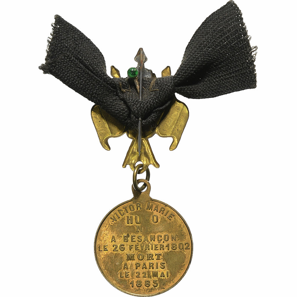 Francia, medaglia, Mort de Victor Hugo, 1885, Ottone, BB