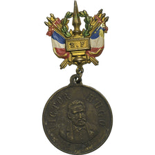 France, Médaille, Mort de Victor Hugo, 1885, Laiton, TTB