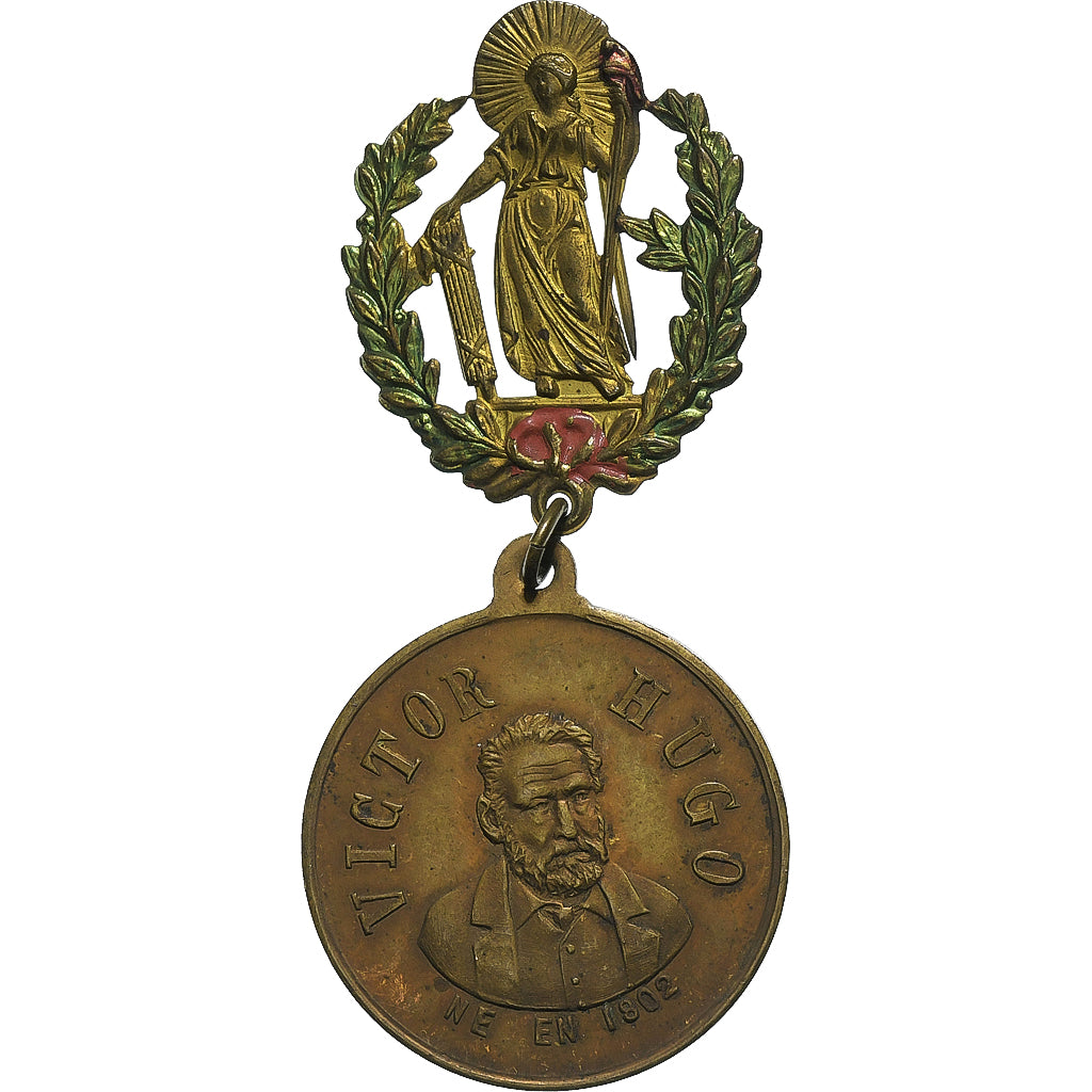 Francia, medaglia, Mort de Victor Hugo, 1885, Ottone, BB