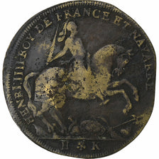 França, Token, Henrique IV, 1606, Latão, Hans Krauwinckel, Nuremberg
