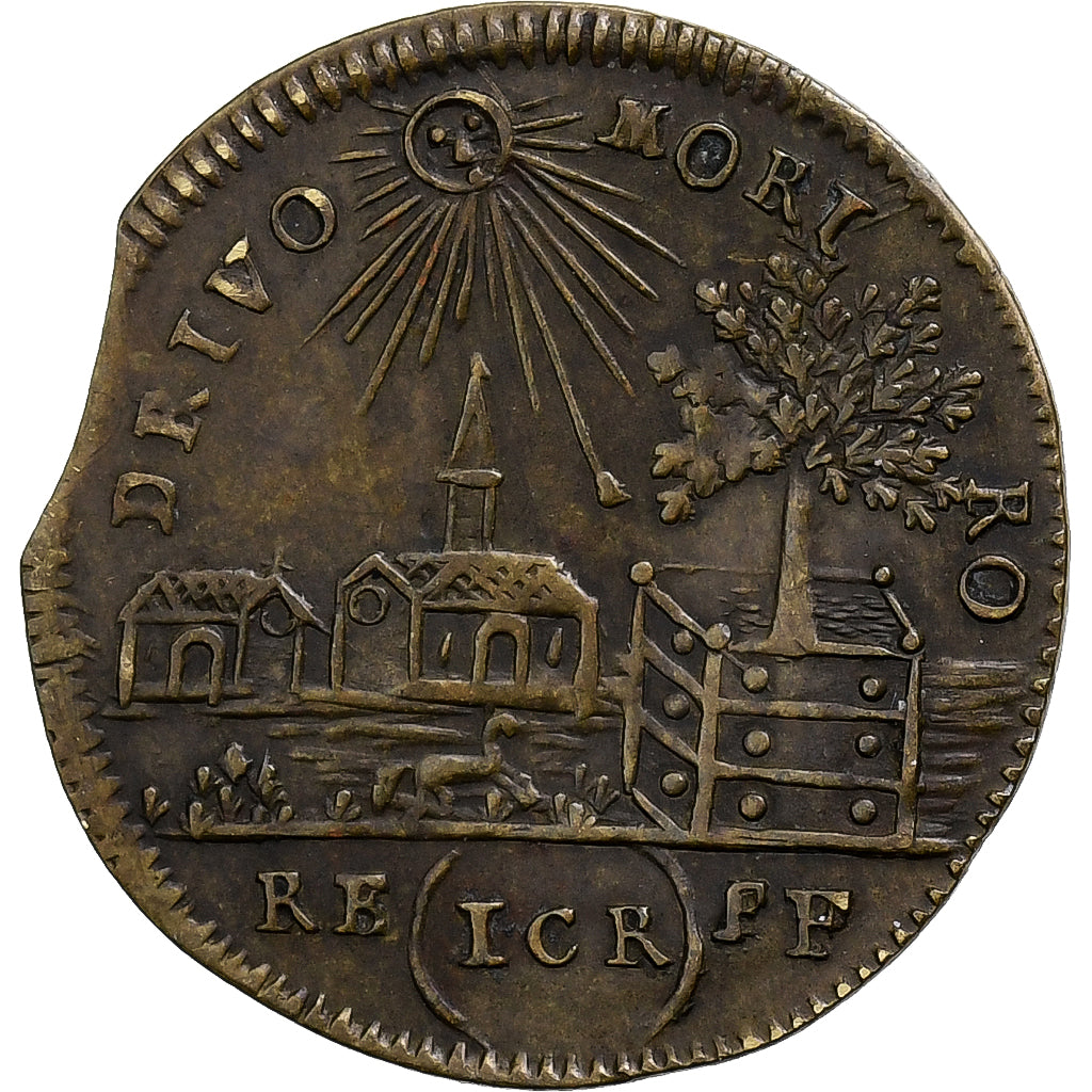 France, Token, Louis XVI, Jeton de Nuremberg, ND (1791), Brass, EF(40-45)