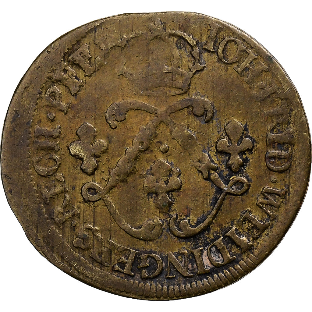 Niemcy, Token, Ludwik XV, Jeton de Nuremberg, Mosiądz, Weidingers, VF(30-35)