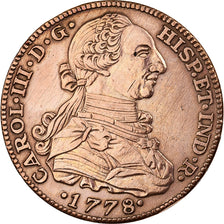 Spain, Medal, Carlos III, Aneurol, Copper, AU(55-58)