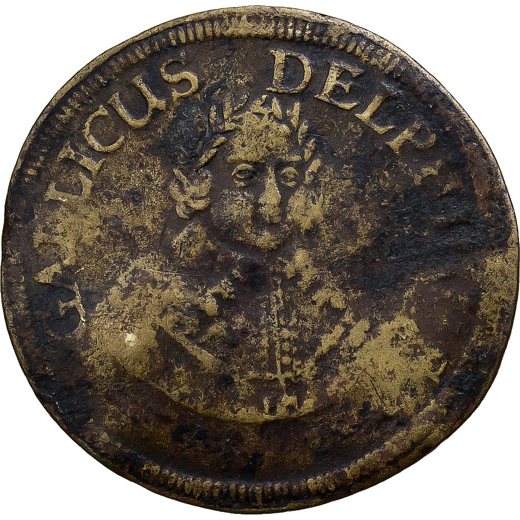 Allemagne, Jeton, Gallicus Delphinus, Laiton, B+, Nuremberg