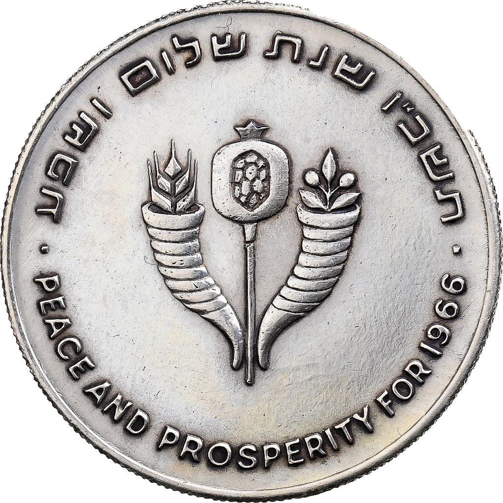Israel, medal, Peace and Prosperity, 1966, Mosiądz niklowy, AU(55-58)