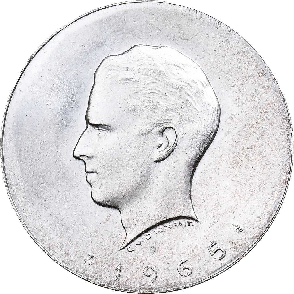 Bélgica, medalha, Baudouin Ier, Millénaire du monnayage à Bruxelles, 1965