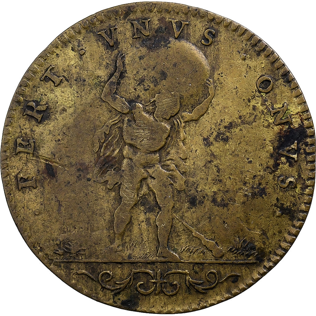 Francia, ficha, Louis XIV, Fert Unus Onus, Rame, MB