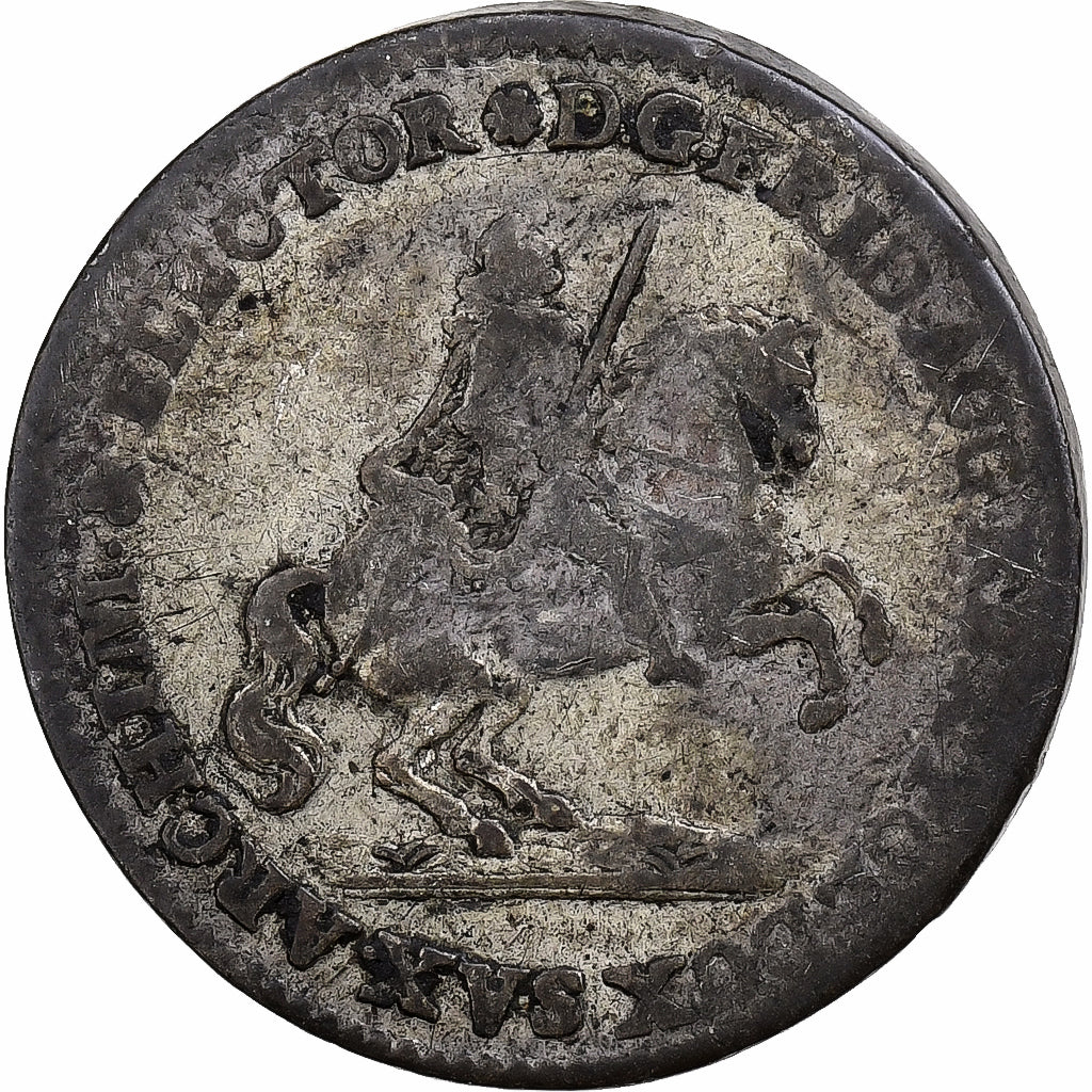German States, PRUSSIA, Friedrich II, 1/12 Thaler, 1741, Billon, VF(20-25)