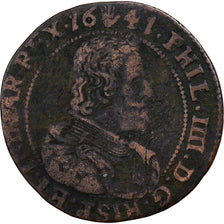 Belgia, Token, Philippe IV, Anvers, Bureau des Finances, 1641, Miedź, VF(20-25)