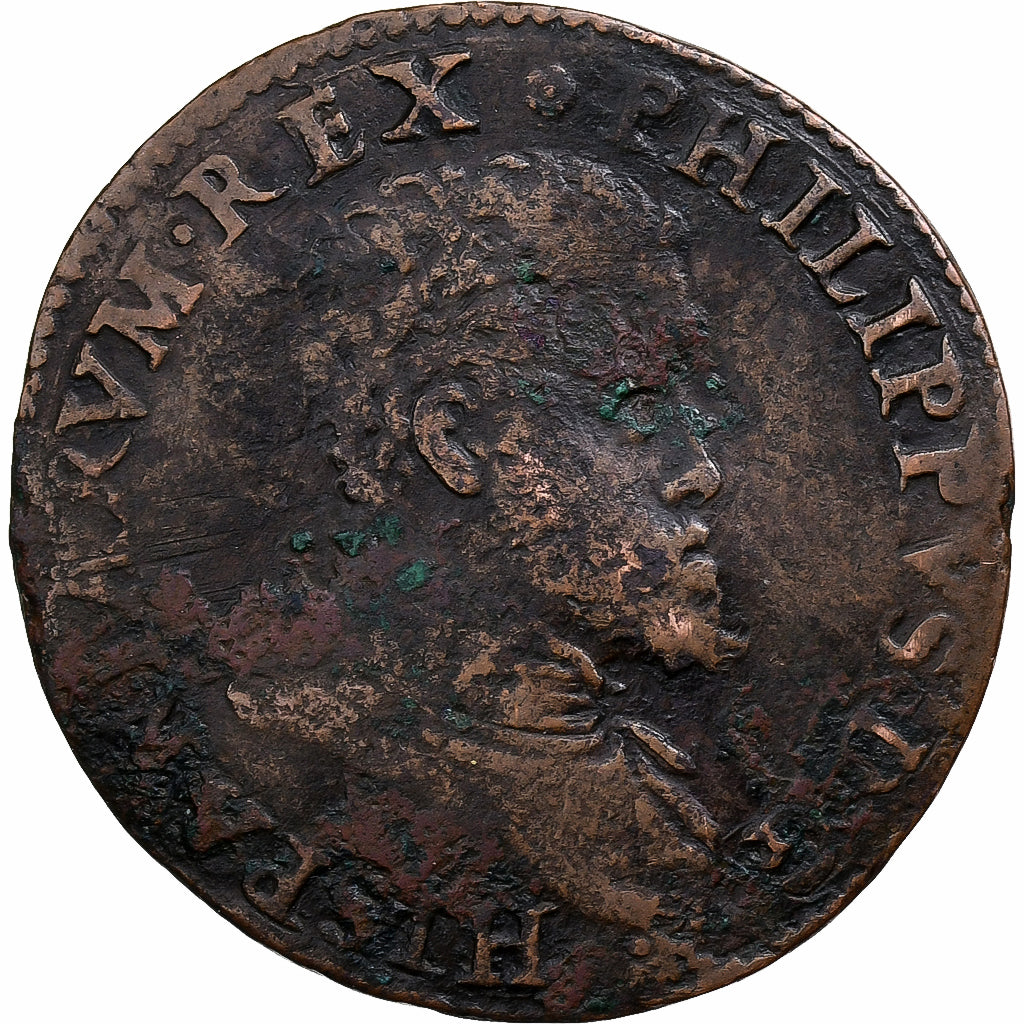 Belgique, Jeton, Philippe II, Bureau des Finances, 1556, Cuivre, TB
