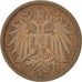 Coin, Austria, Franz Joseph I, 2 Heller, 1908, VF(30-35), Bronze, KM:2801